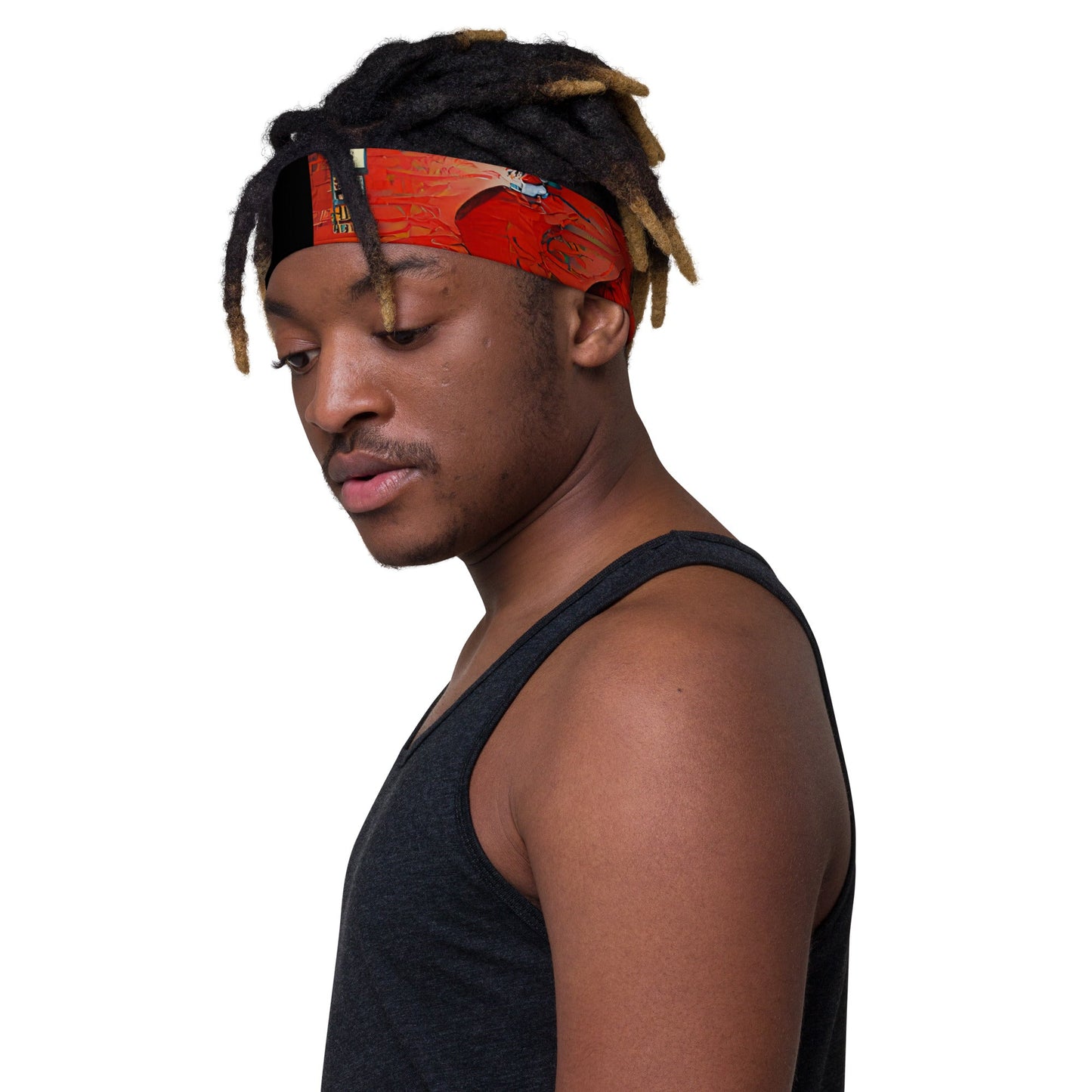Half Black Half Hónghǎi - Headband
