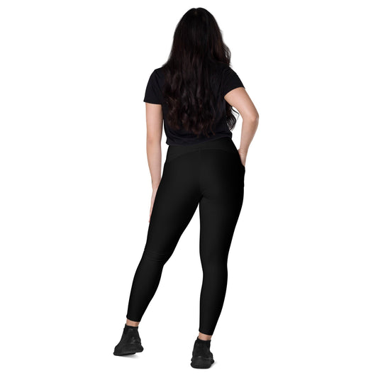 iSAW Womens Black Leggings with Pockets