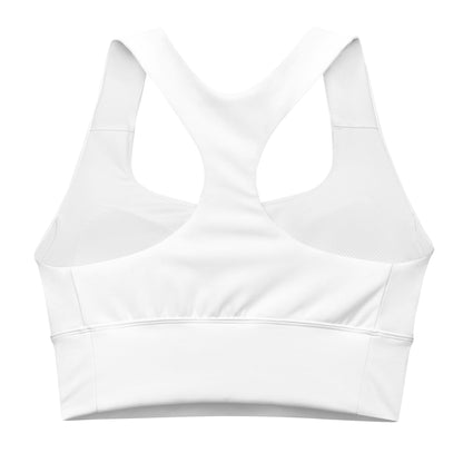 iSAW Womens White Sports Bra - Comfort Fit