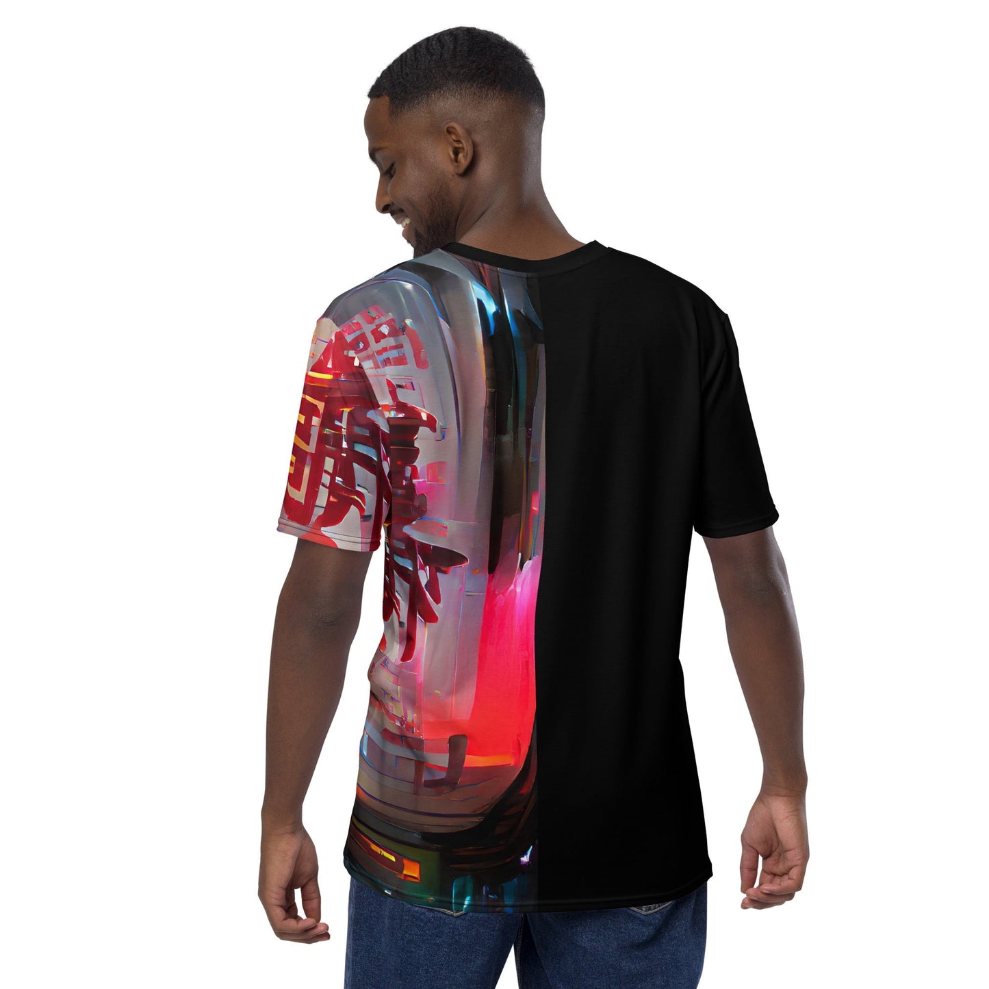 Half Black Half Báijiǔ - Mens T-Shirt