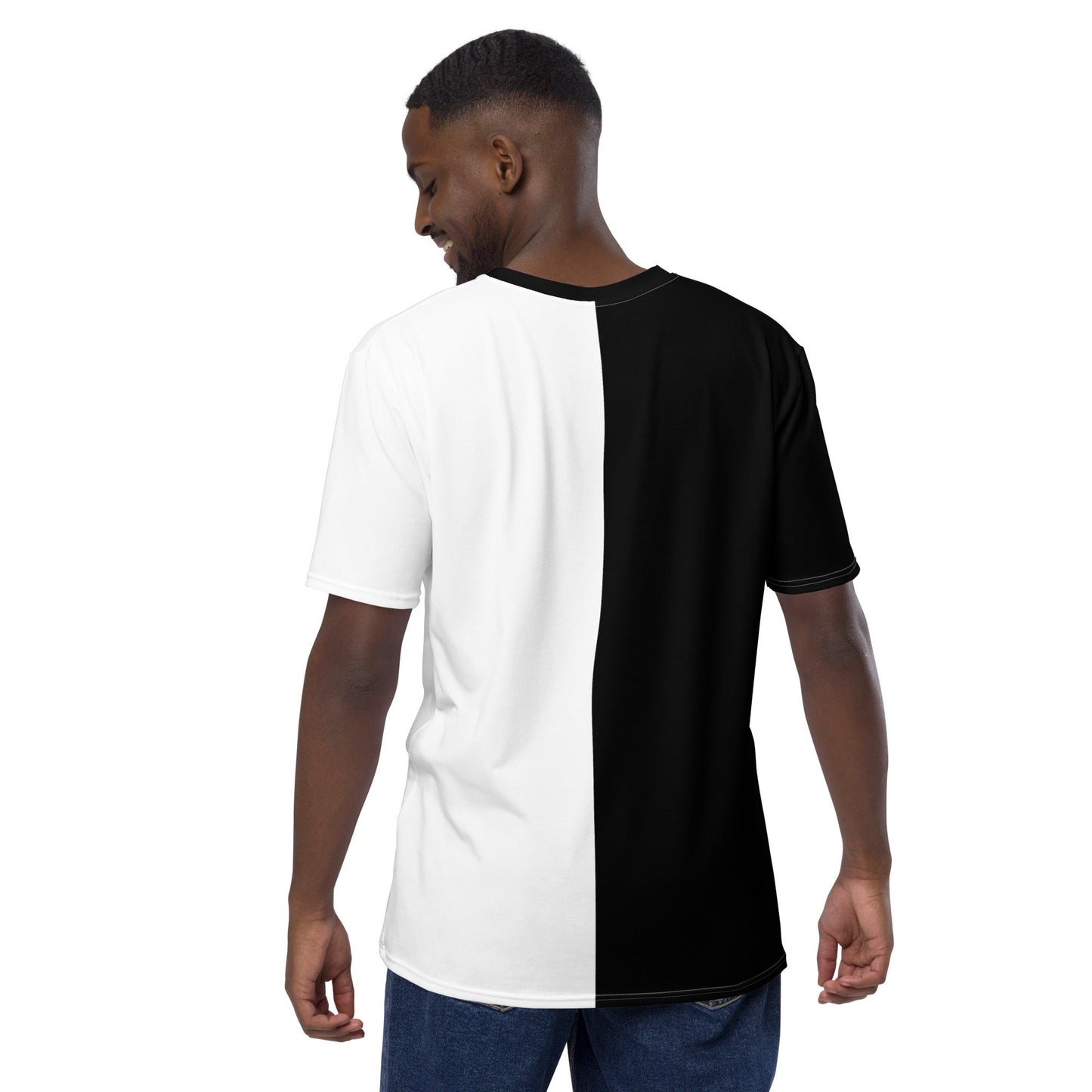 Half Black Half White - Mens T-Shirt