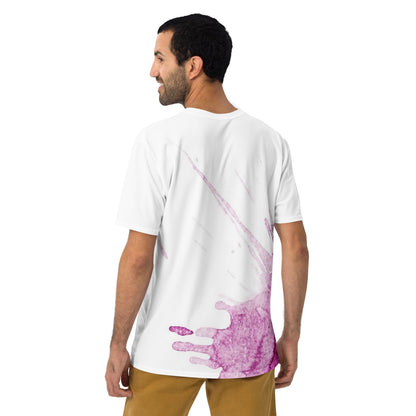 Watercolour Pink Splash - Mens T-Shirt