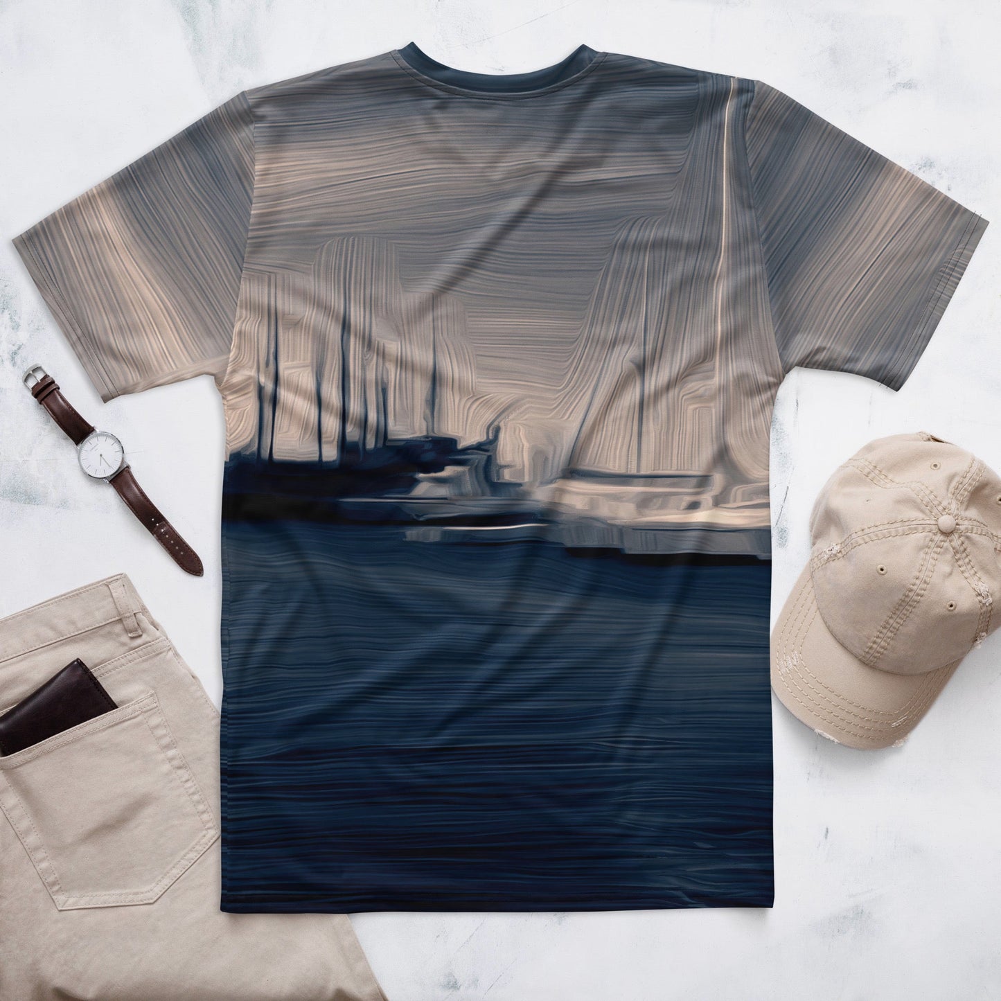 The Sleeping Yachts (at Sunrise) - Mens T-Shirt