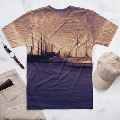 The Sleeping Yachts (at Sunset) - Mens T-Shirt