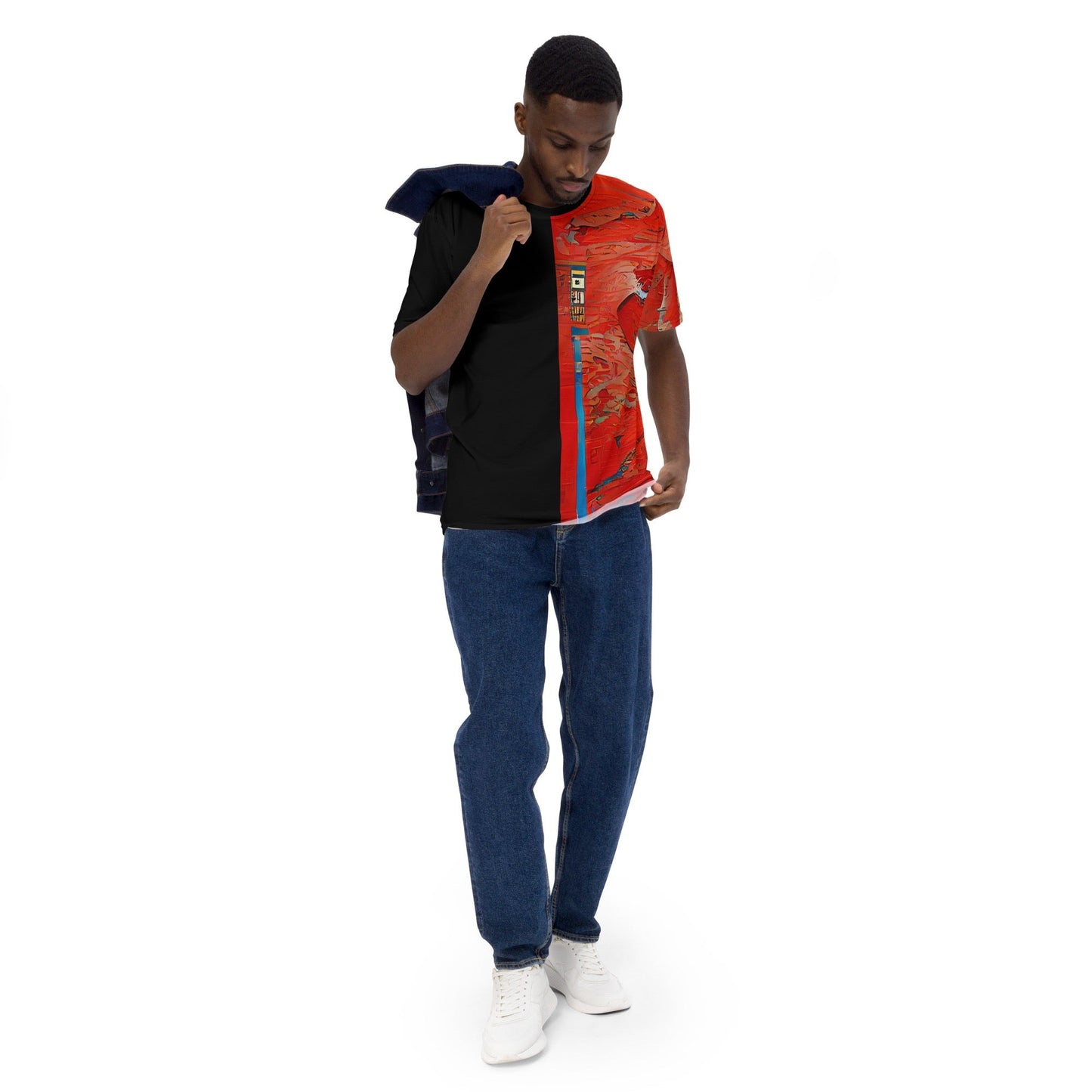 Half Black Half Hónghǎi - Mens T-Shirt