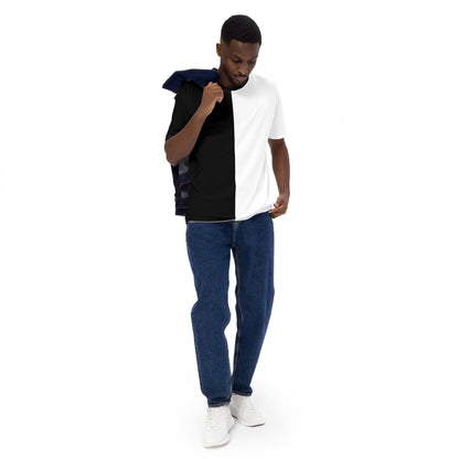 Half Black Half White - Mens T-Shirt