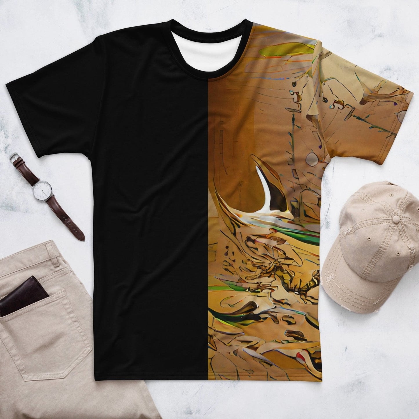 Half Black Half Gāolàng - Mens T-Shirt