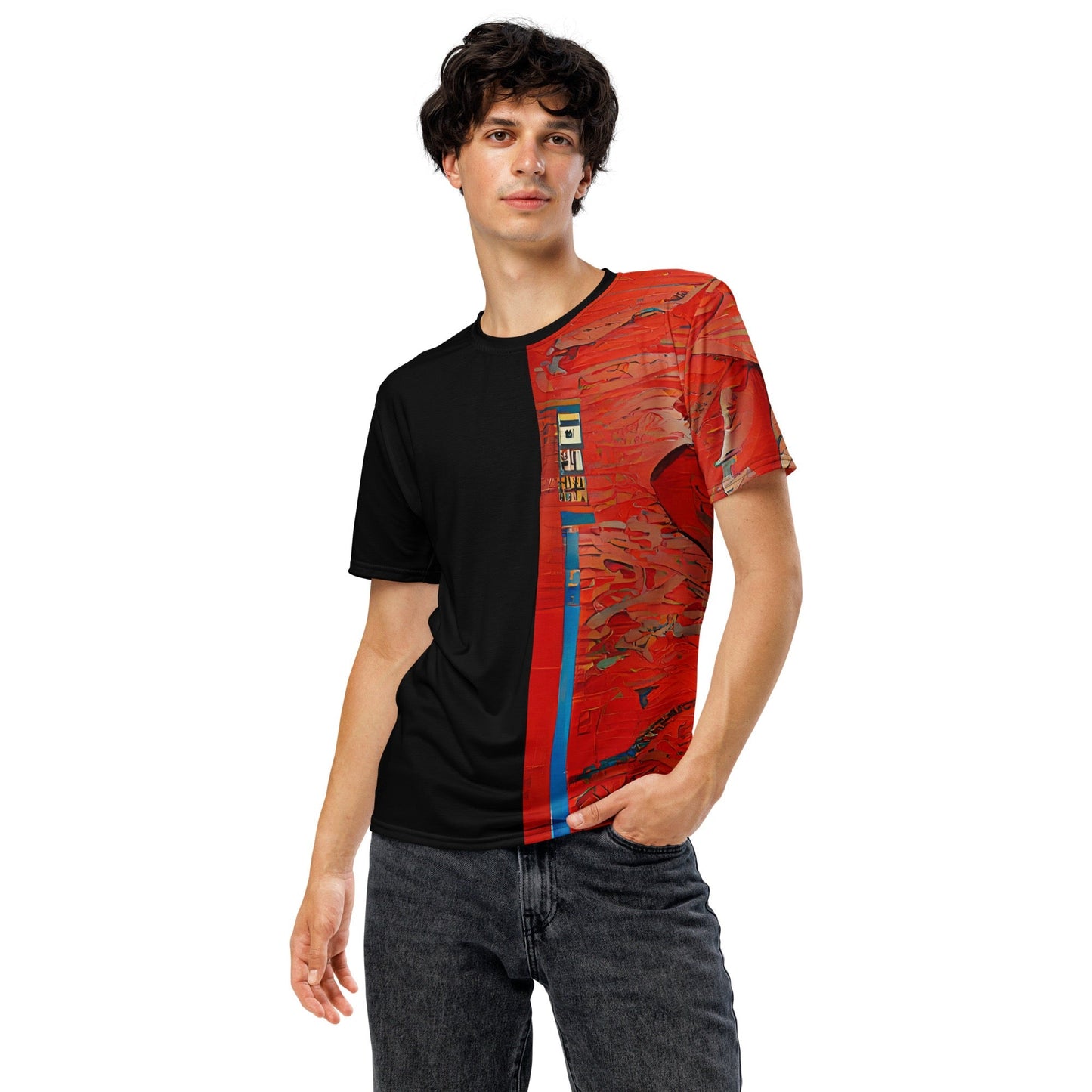 Half Black Half Hónghǎi - Mens T-Shirt
