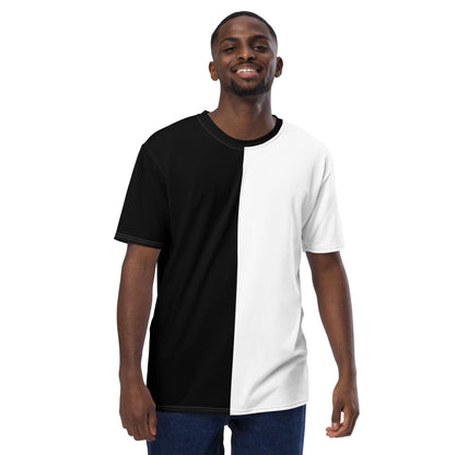 Half Black Half White - Mens T-Shirt