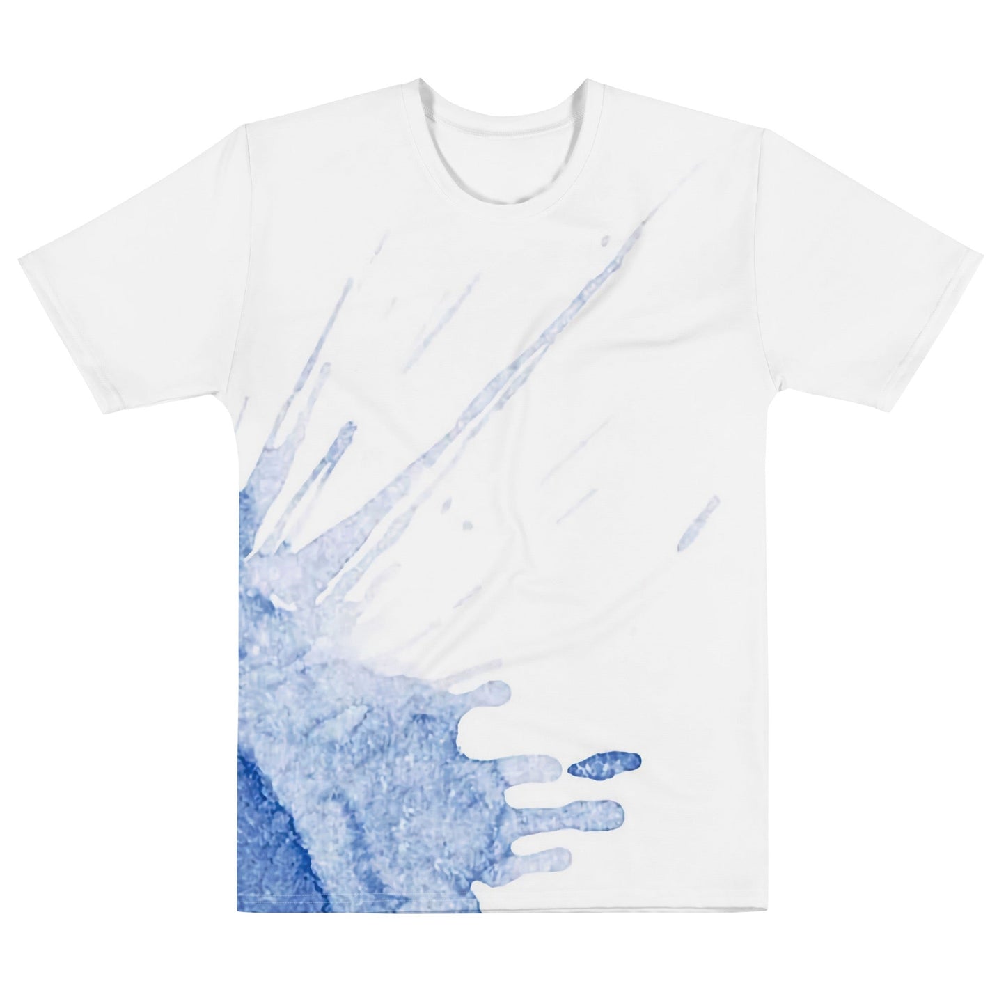 Watercolour Blue Splash - Mens T-Shirt