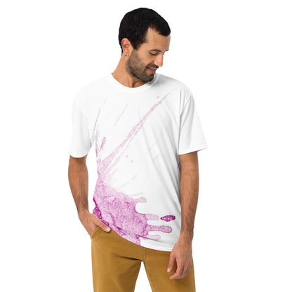Watercolour Pink Splash - Mens T-Shirt
