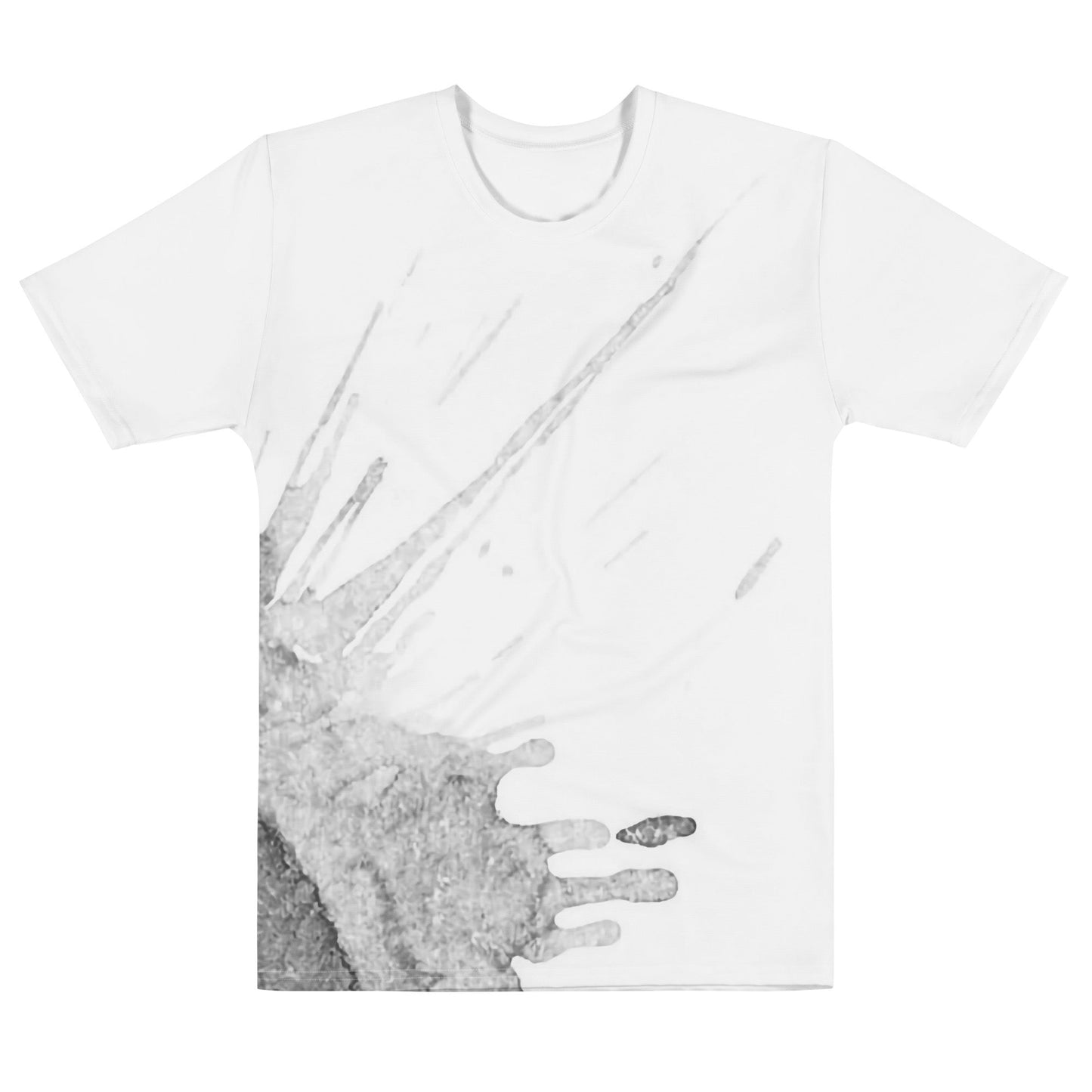 Watercolour Grey Splash - Mens T-Shirt