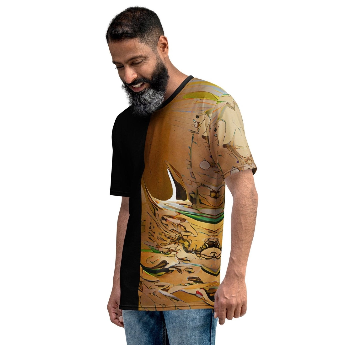 Half Black Half Gāolàng - Mens T-Shirt