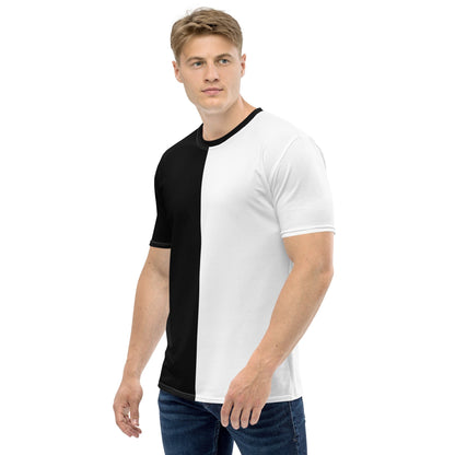 Half Black Half White - Mens T-Shirt