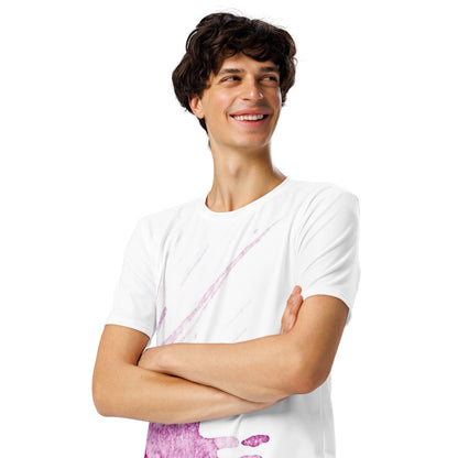 Watercolour Pink Splash - Mens T-Shirt
