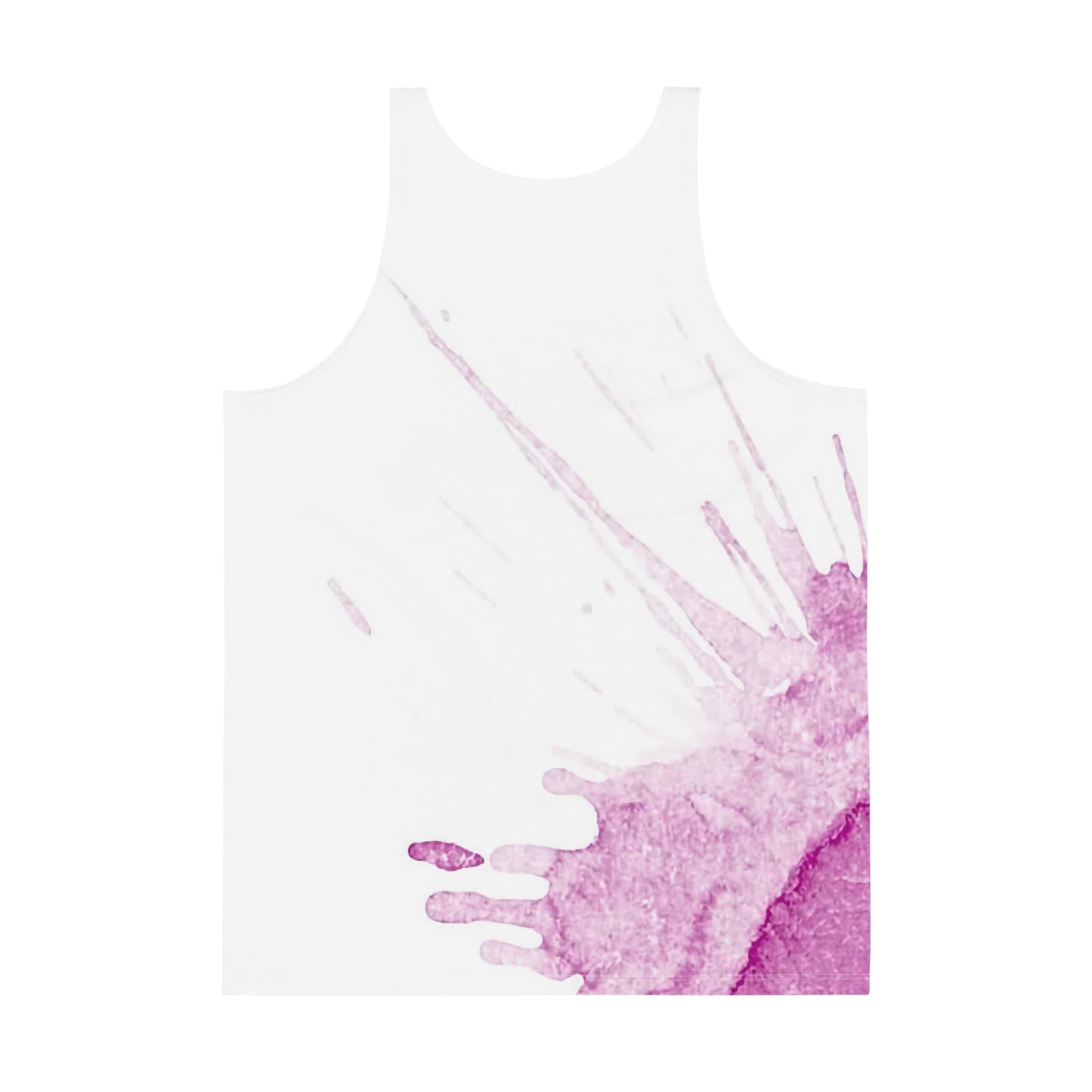Watercolour Pink Splash - Mens Tank Top
