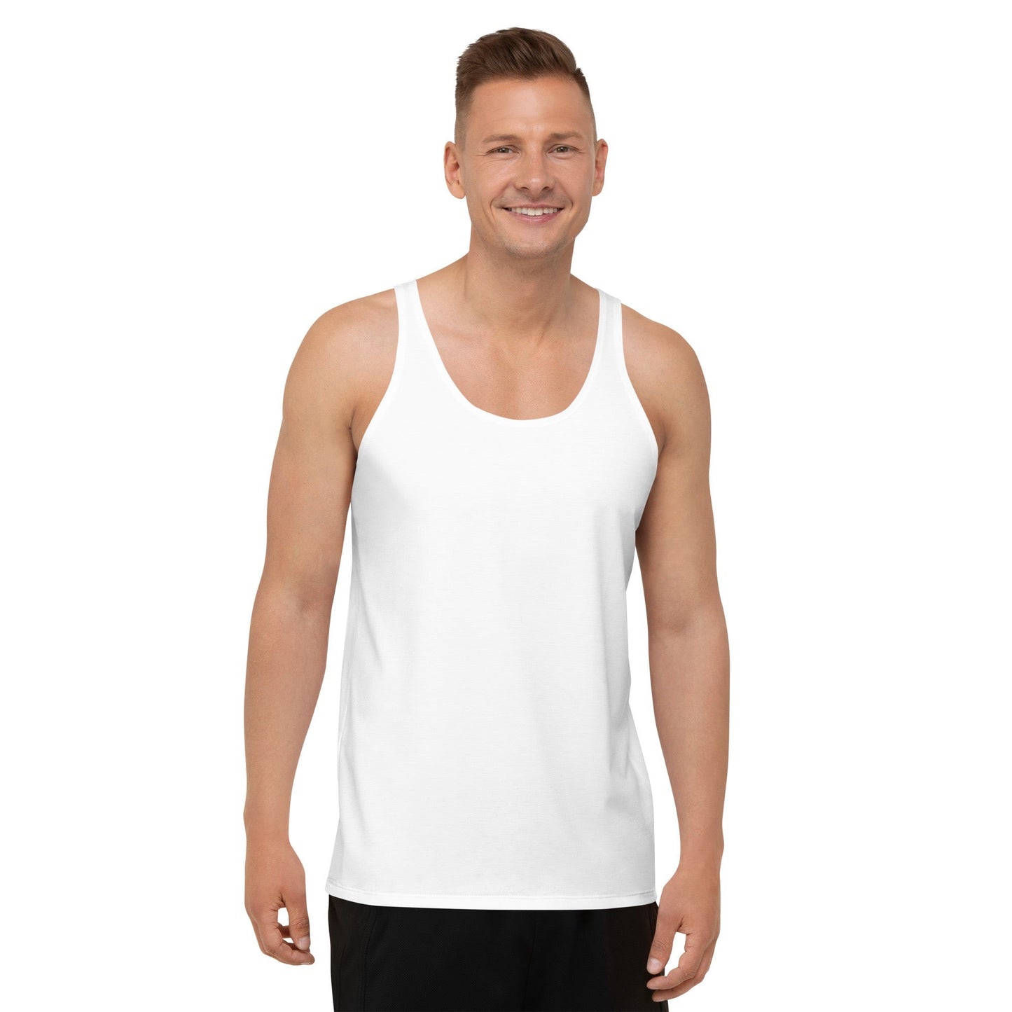 iSAW Mens White Tank Top - iSAW Company