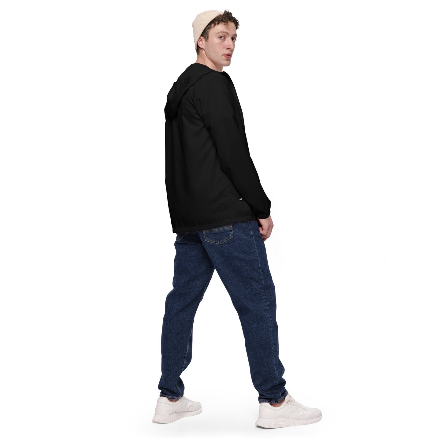 iSAW Mens Black Windbreaker - iSAW Company