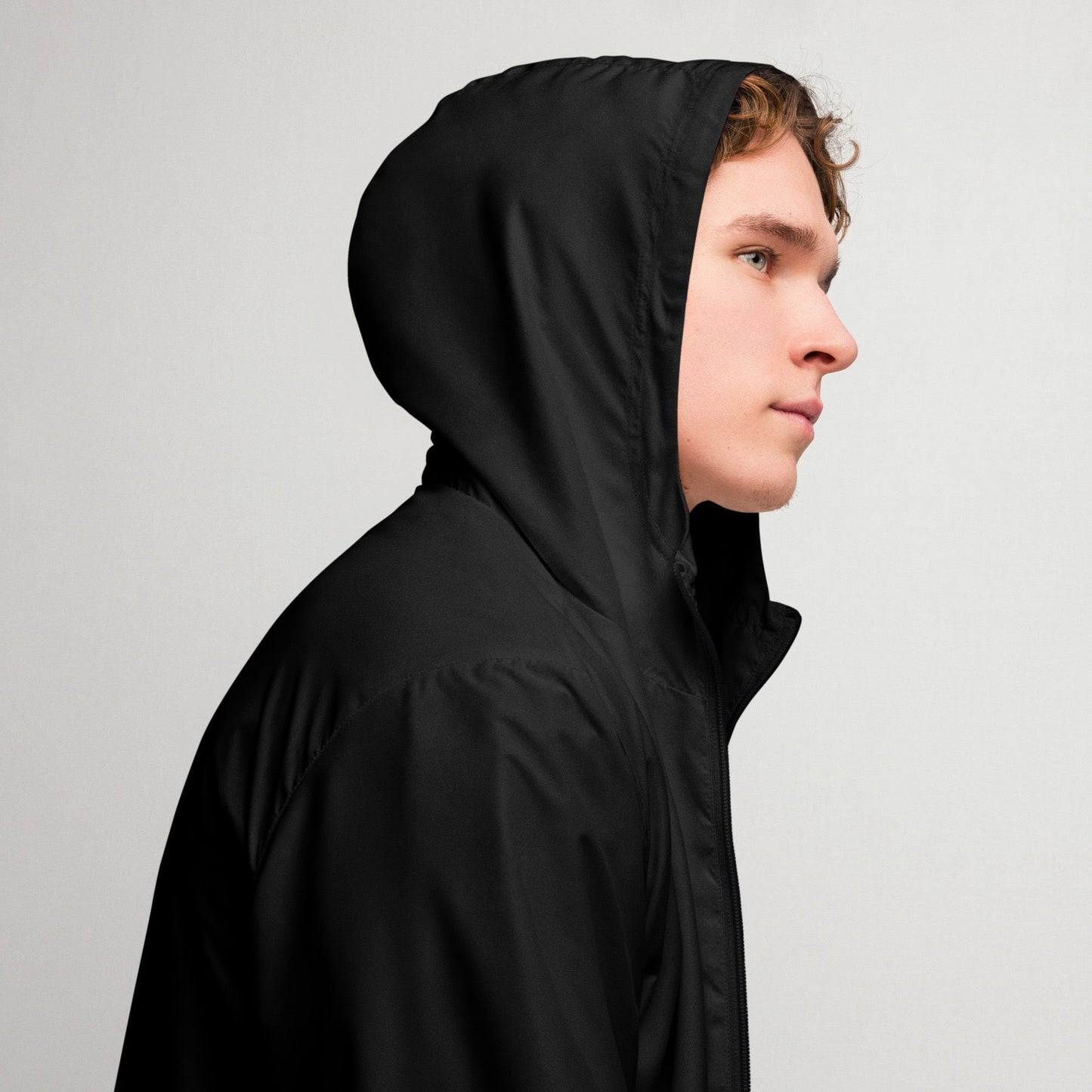 iSAW Mens Black Windbreaker - iSAW Company