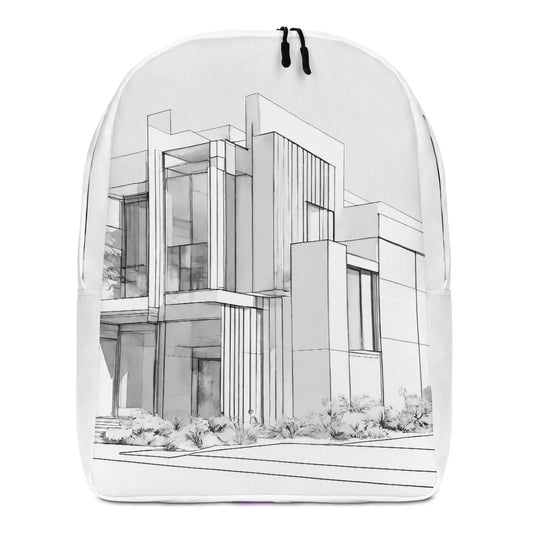 Architectural Backpack | AI-Designed All-Over Print
