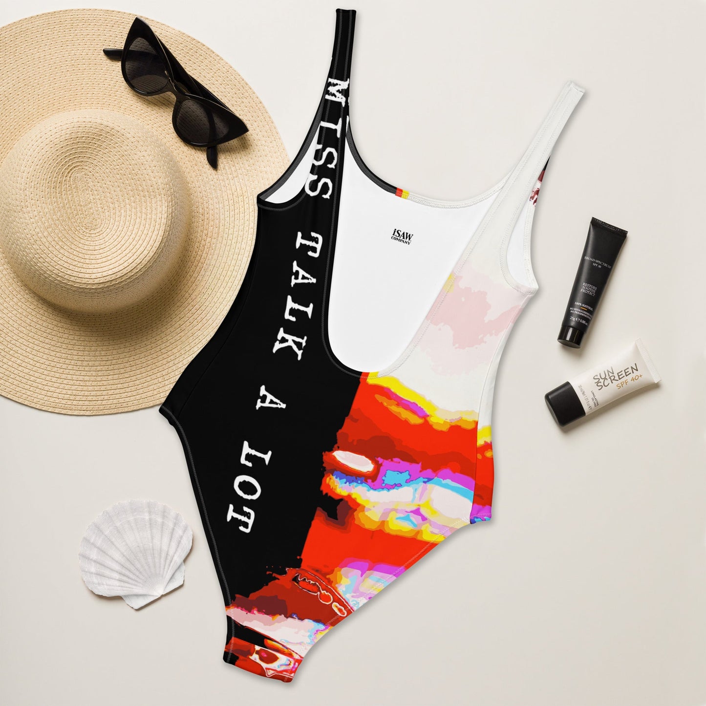Miss Talk A Lot - Womens One-Piece Swimsuit