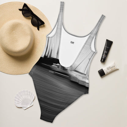 The Sleeping Yachts (at Night) - Womens One-Piece Swimsuit