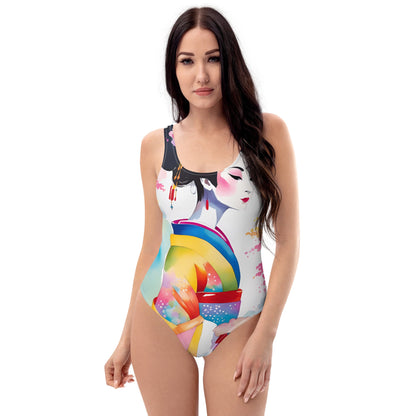 Geisha Girl - Womens One-Piece Swimsuit