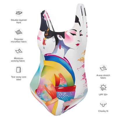 Geisha Girl - Womens One-Piece Swimsuit