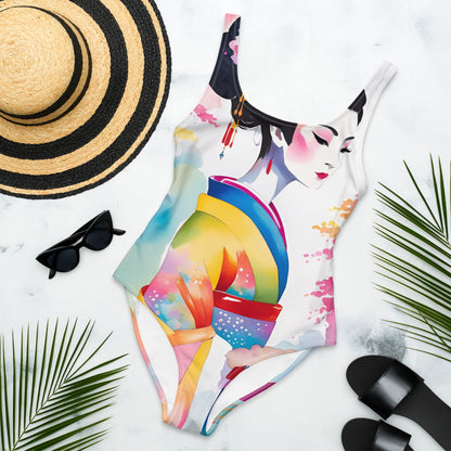 Geisha Girl - Womens One-Piece Swimsuit