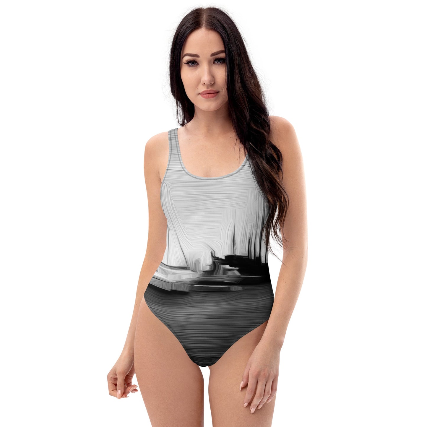 The Sleeping Yachts (at Night) - Womens One-Piece Swimsuit