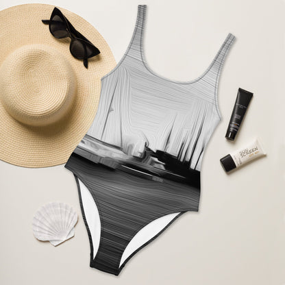 The Sleeping Yachts (at Night) - Womens One-Piece Swimsuit