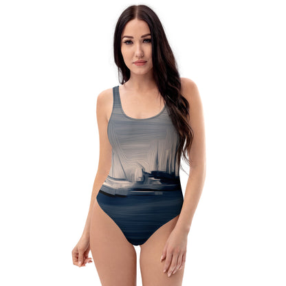 The Sleeping Yachts (at Sunrise) - Womens One-Piece Swimsuit