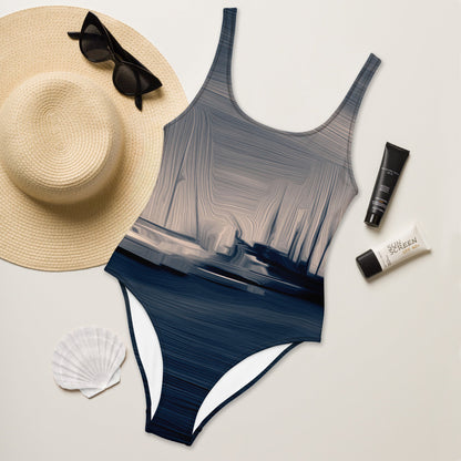 The Sleeping Yachts (at Sunrise) - Womens One-Piece Swimsuit