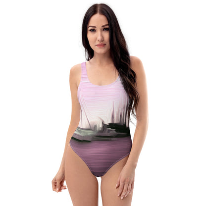 The Sleeping Yachts (at Evening) - Womens One-Piece Swimsuit