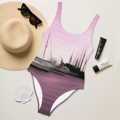 The Sleeping Yachts (at Evening) - Womens One-Piece Swimsuit