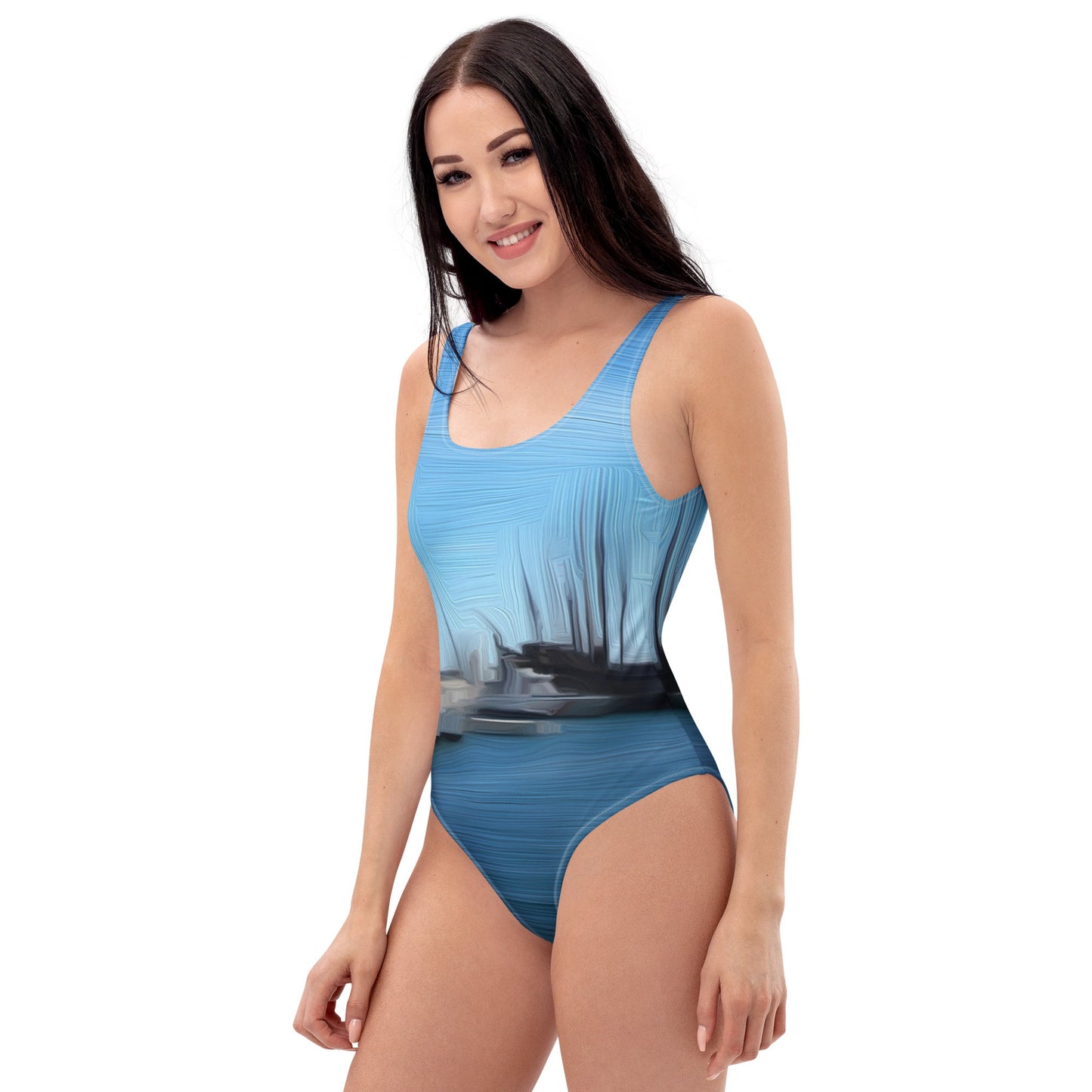 The Sleeping Yachts (at Morning) - Womens One-Piece Swimsuit