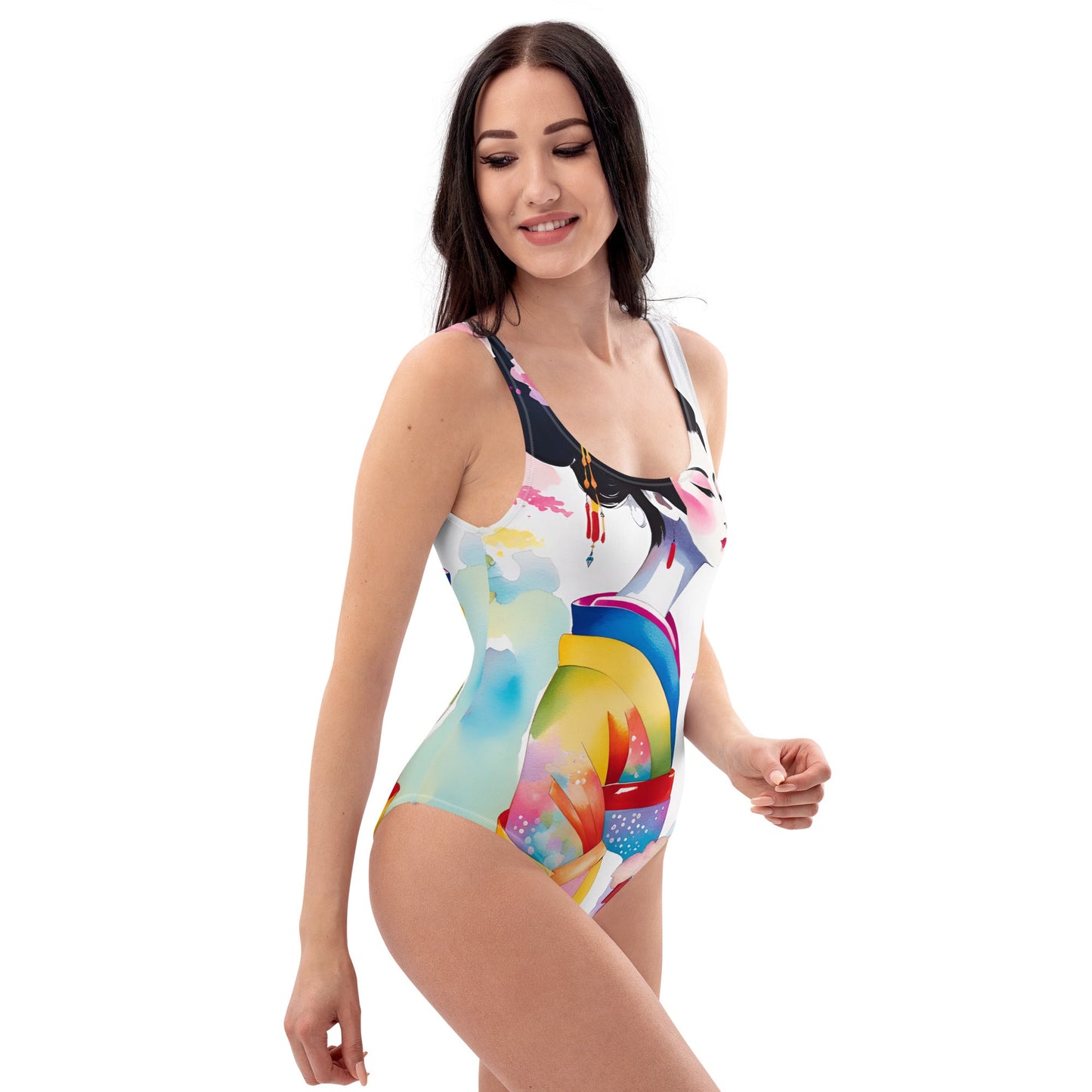 Geisha Girl - Womens One-Piece Swimsuit