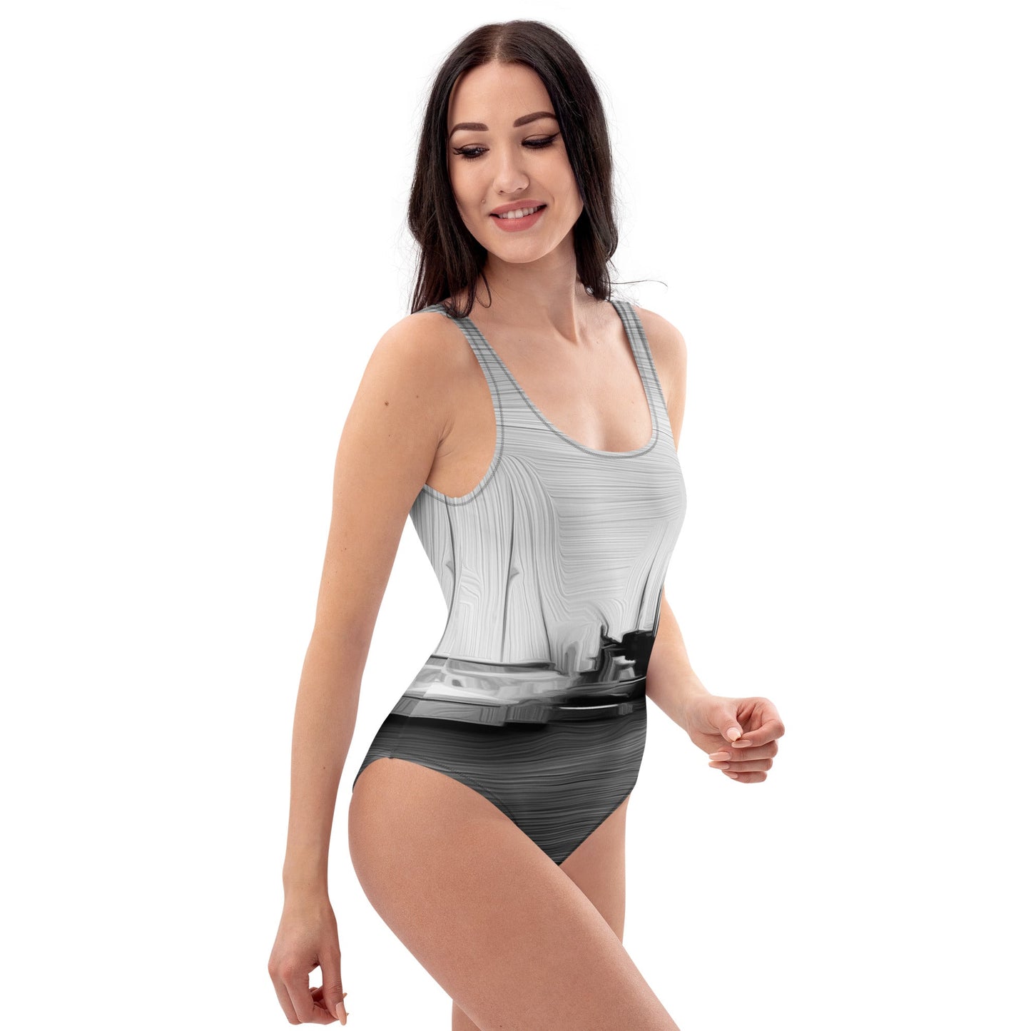 The Sleeping Yachts (at Night) - Womens One-Piece Swimsuit