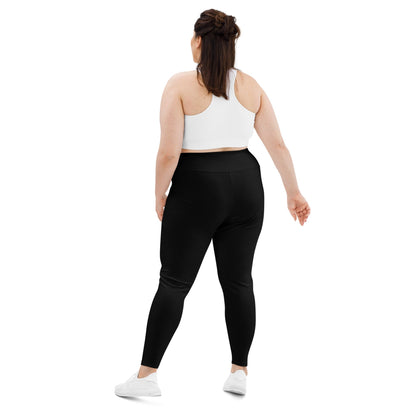 iSAW Womens Black XL Leggings - Comfort Fit