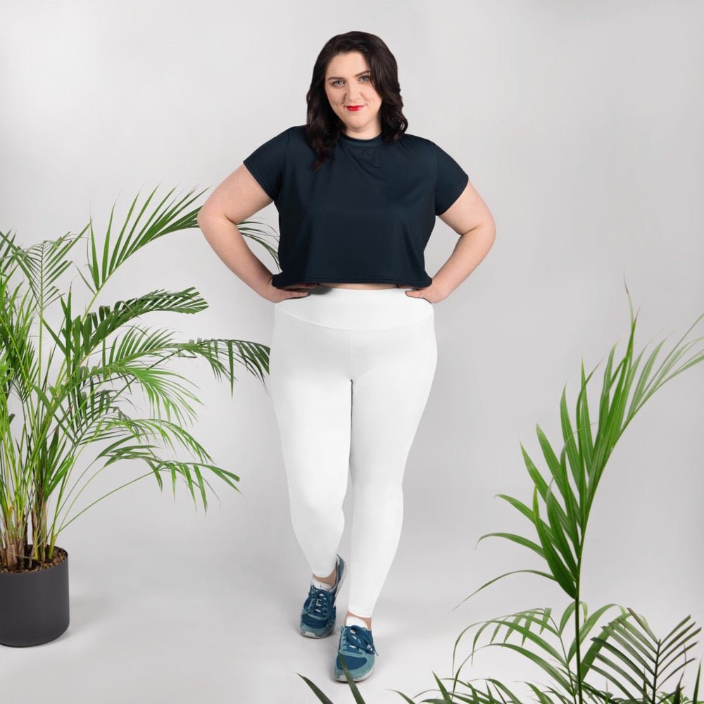 iSAW Womens White XL Leggings - Comfort Fit