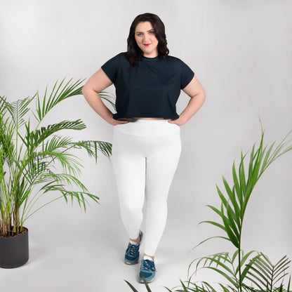 iSAW Womens White XL Leggings - Comfort Fit