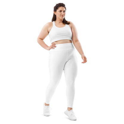 iSAW Womens White XL Leggings - Comfort Fit