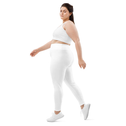 iSAW Womens White XL Leggings - Comfort Fit