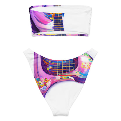 Hippie Guitar - Womens Bandeau Bikini