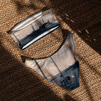 The Sleeping Yachts (at Sunrise) - Womens Bandeau Bikini