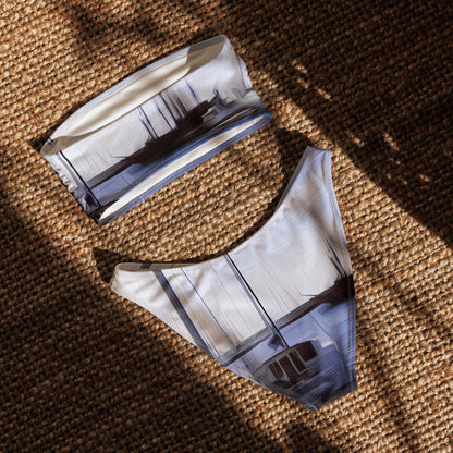 The Sleeping Yachts (at Afternoon) - Womens Bandeau Bikini