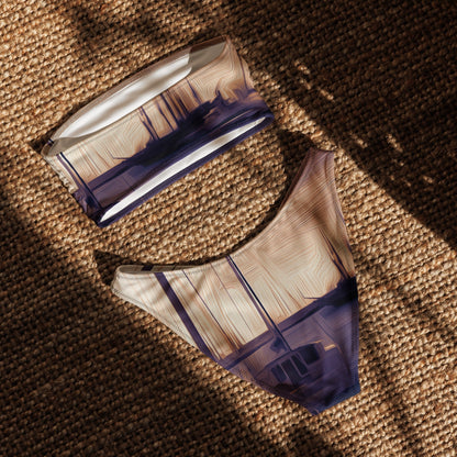 The Sleeping Yachts (at Sunset) - Womens Bandeau Bikini