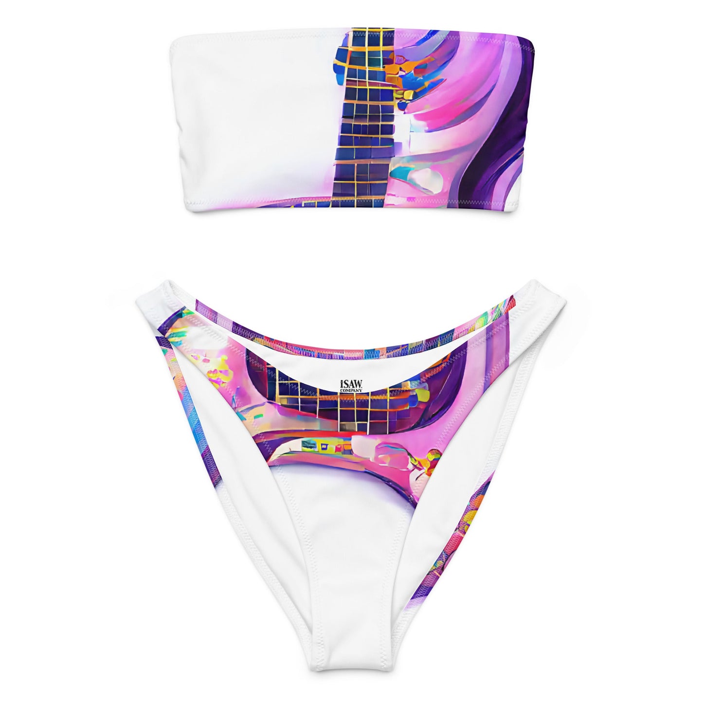 Hippie Guitar - Womens Bandeau Bikini