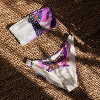 Hippie Guitar - Womens Bandeau Bikini