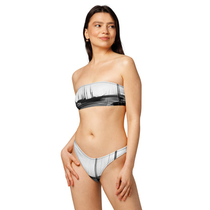 The Sleeping Yachts (at Night) - Womens Bandeau Bikini